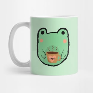 Frog with a cup of coffee Mug